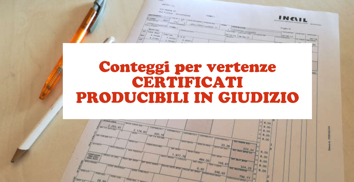 Conteggi di Lavoro On line